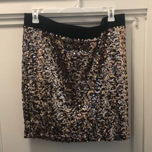 Torrid Gold Sequin Skirt